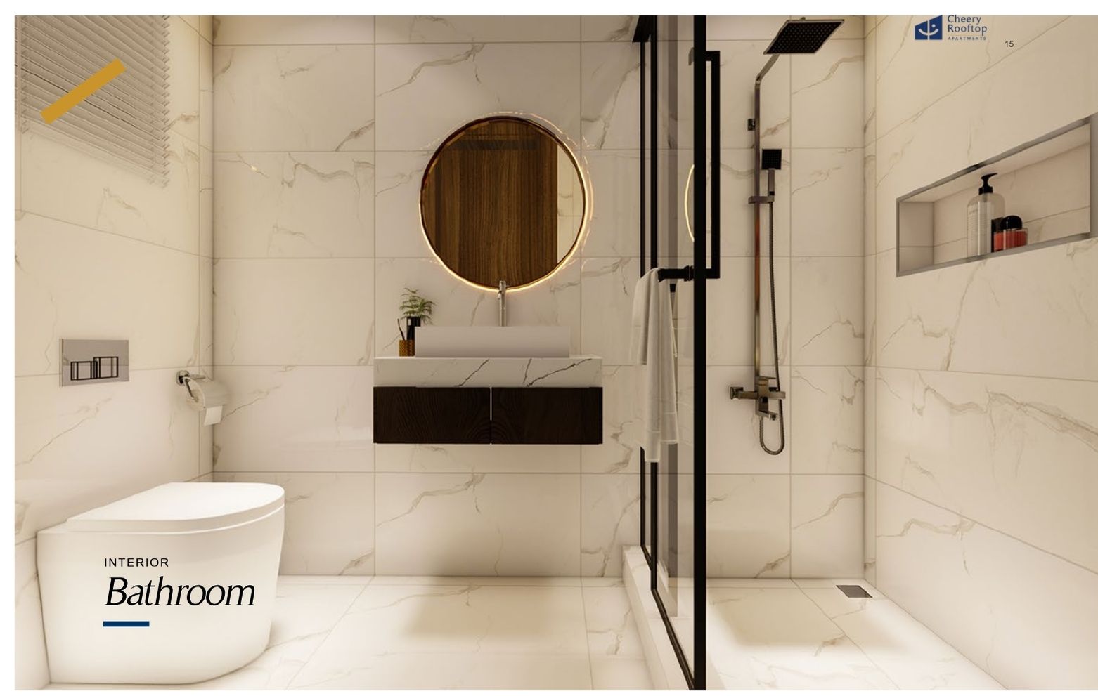 Cherry Rooftop bathroom