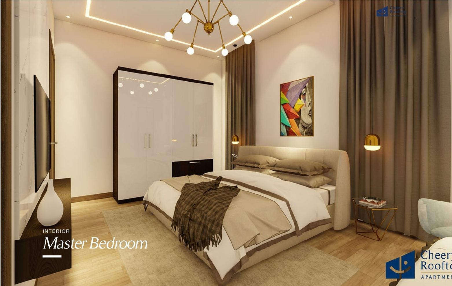 Cherry Rooftop master bedroom