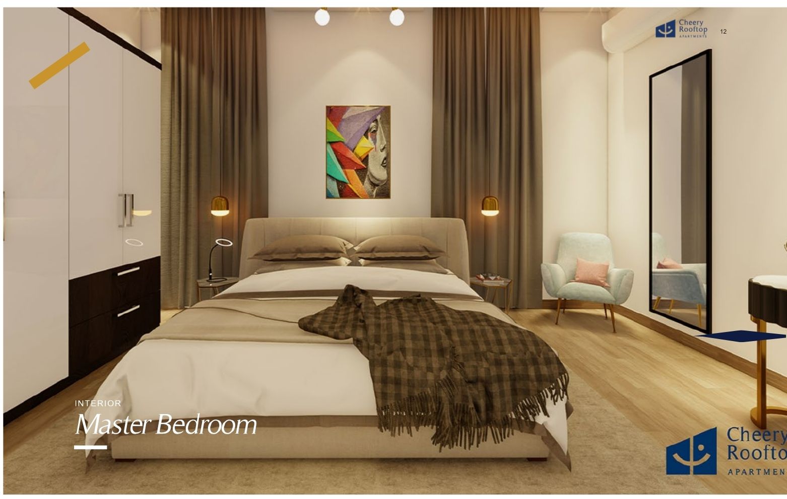 Cherry Rooftop master bedroom 2