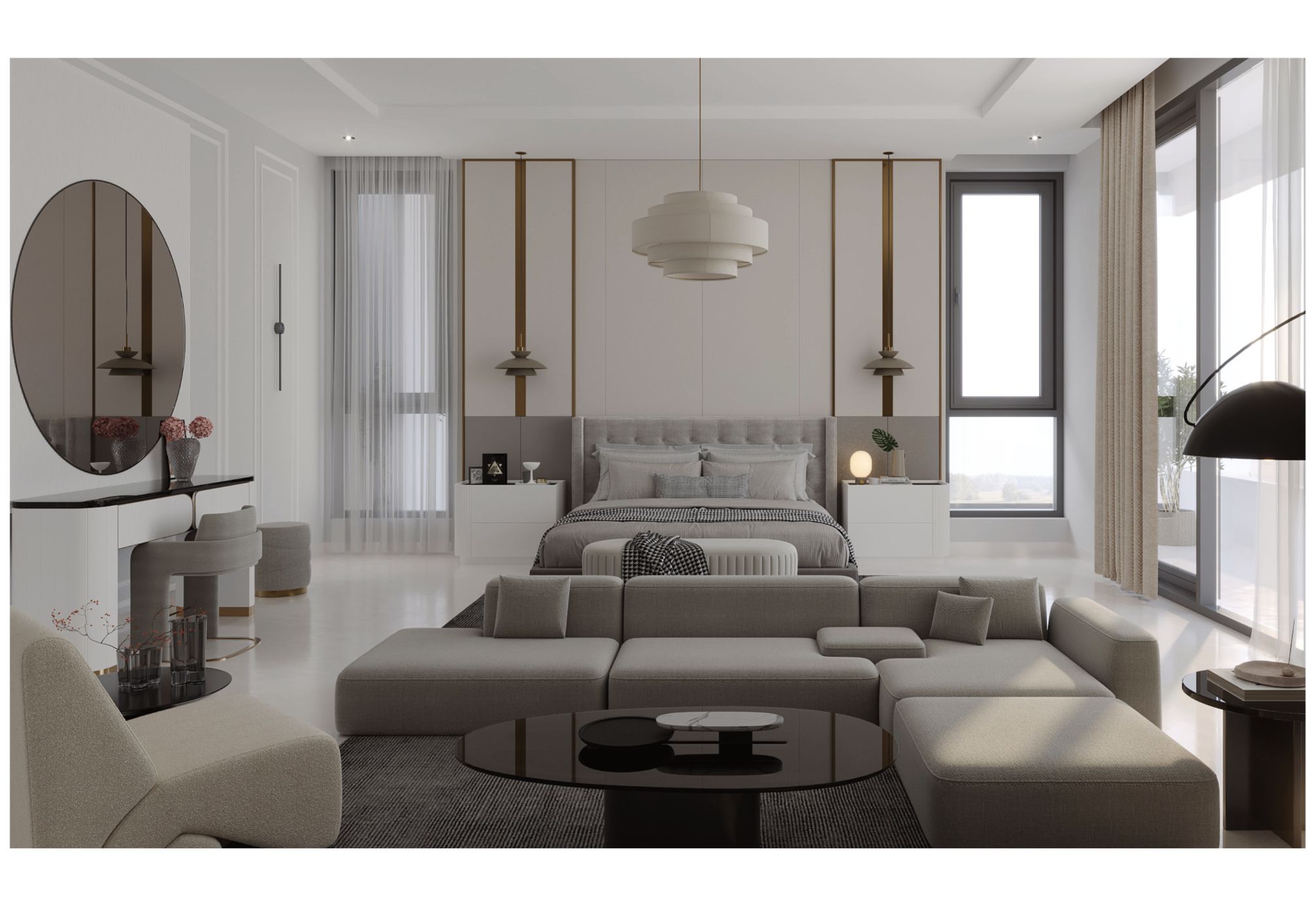 Gratia Heights II penthouse master bedroom