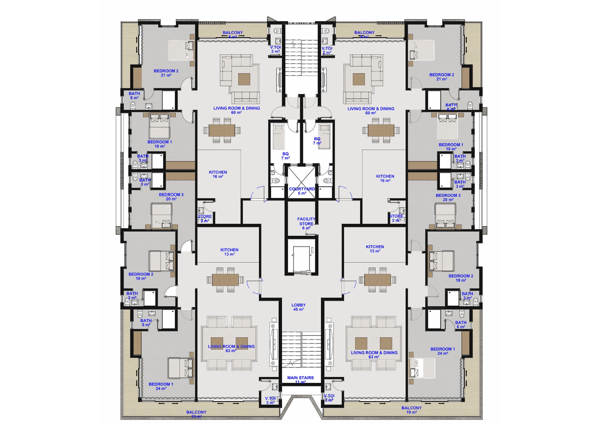 Gratia Heights II typical apartment floor