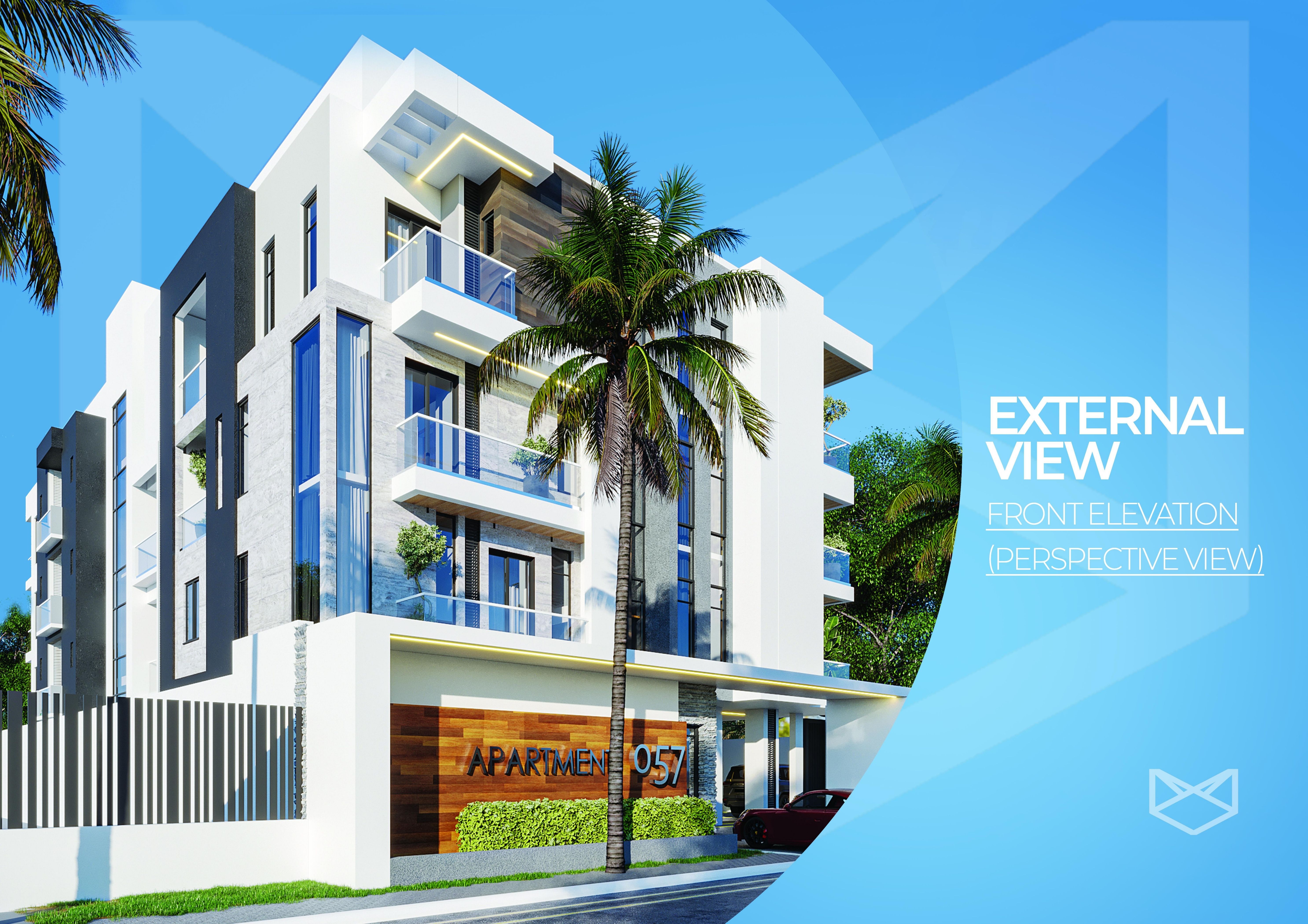 Rosewood Apartments perspective view