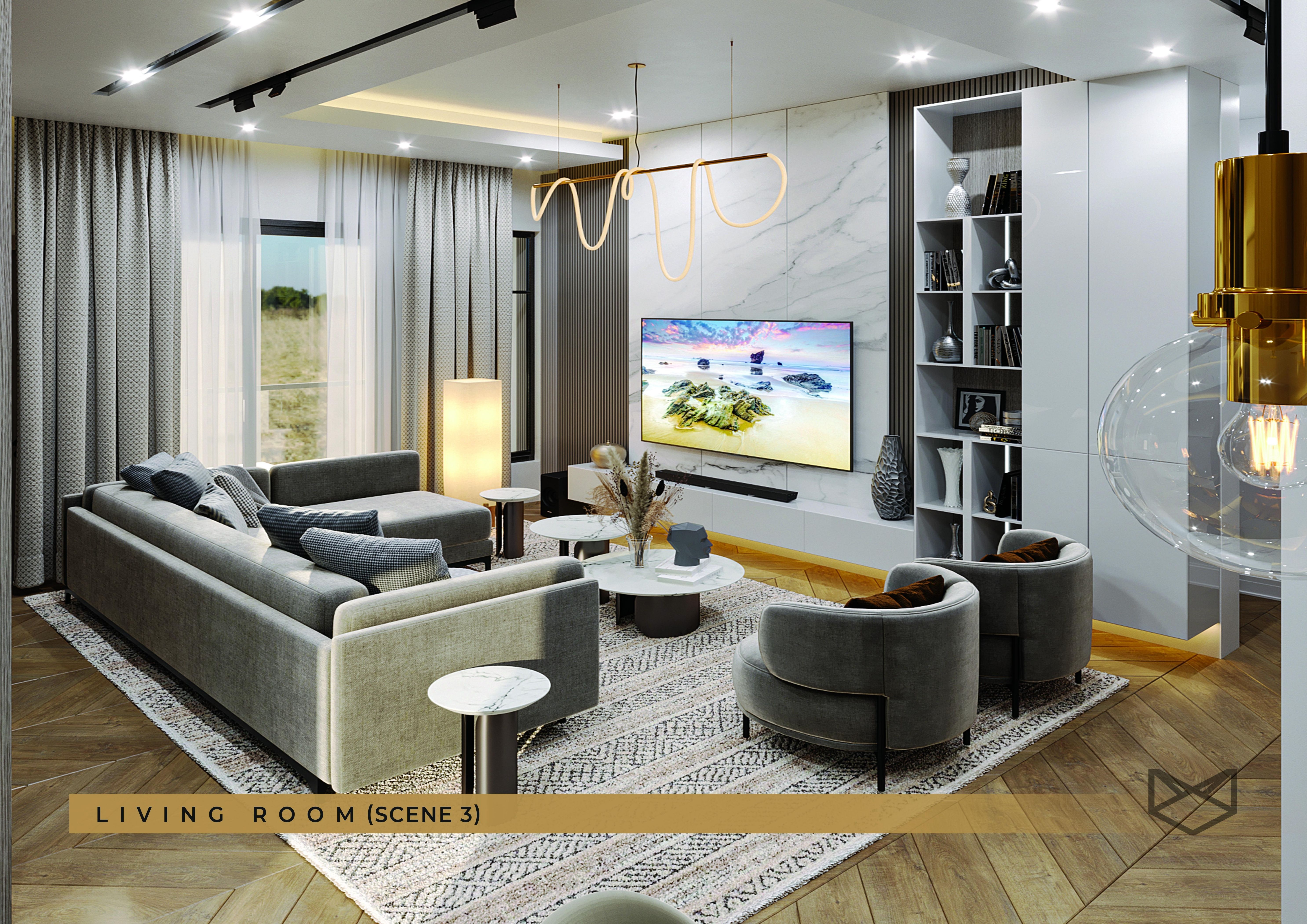 Rosewood Apartments living room 3