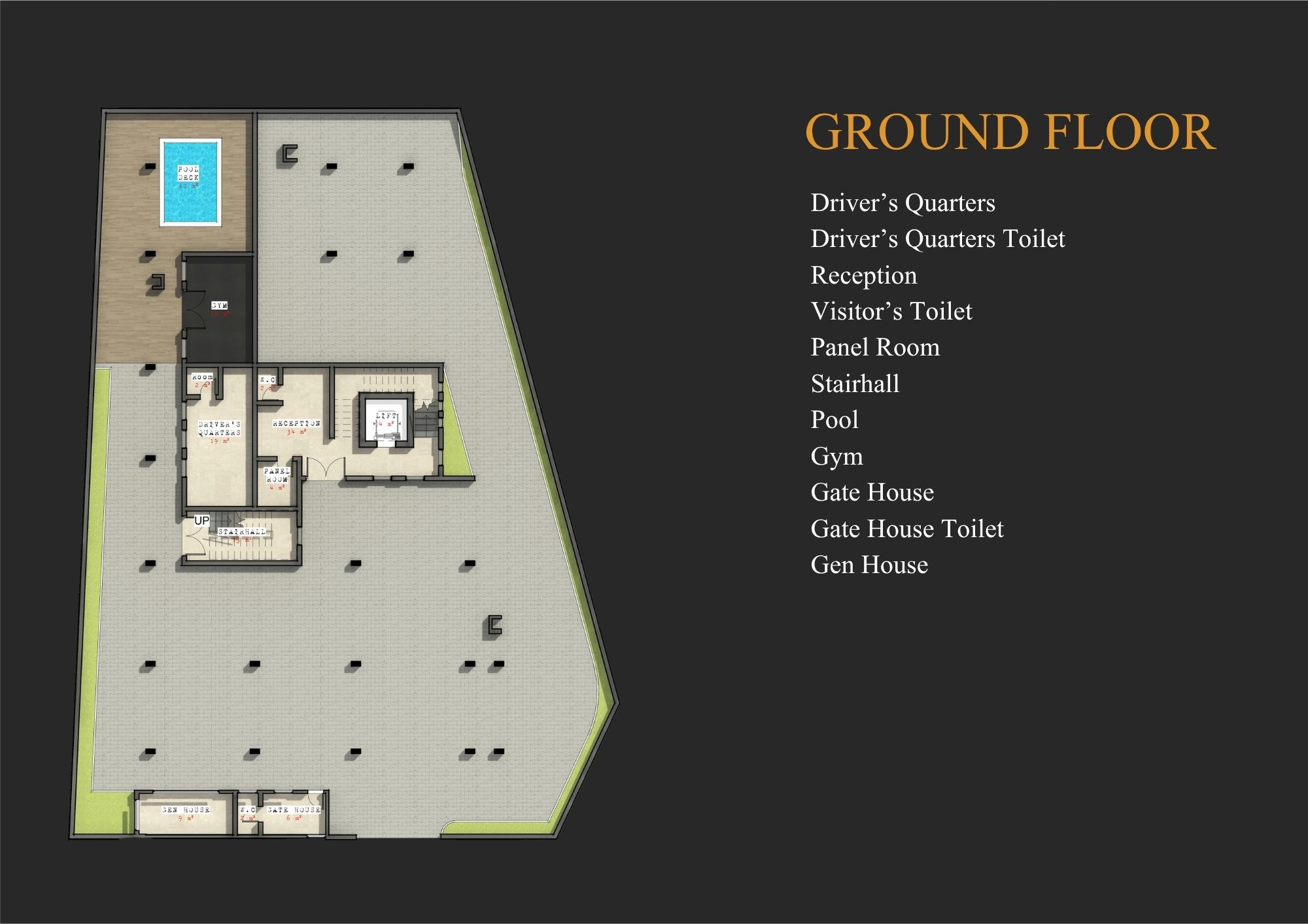 Rosewood Apartments I ground floor plan