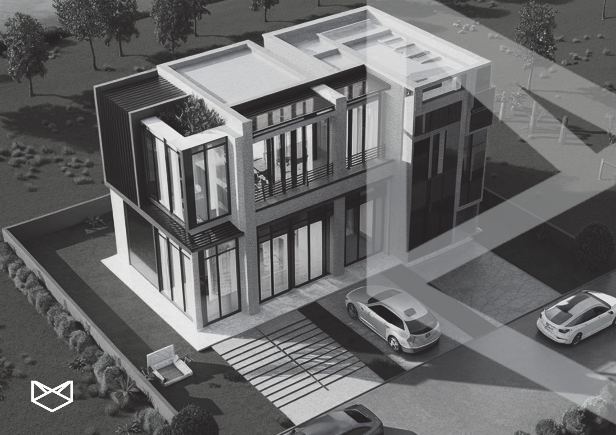 Rosewood Apartments II drone shot